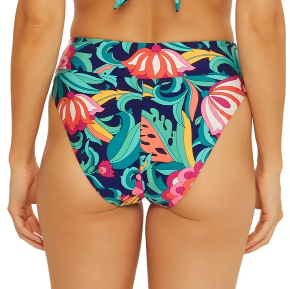 NWT 2 PCS TRINA TURK HI WAIST REVERSIBLE INDIA GARDEN BIKINI SIZE 6 - Picture 5 of 11